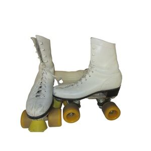 Vintage White Woman Roller Skates